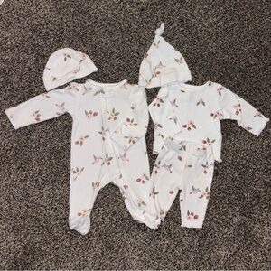 Carter's White and Pink Floral Kids One Piece Set